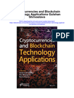 Cryptocurrencies and Blockchain Technology Applications Gulshan Shrivastava Full Chapter