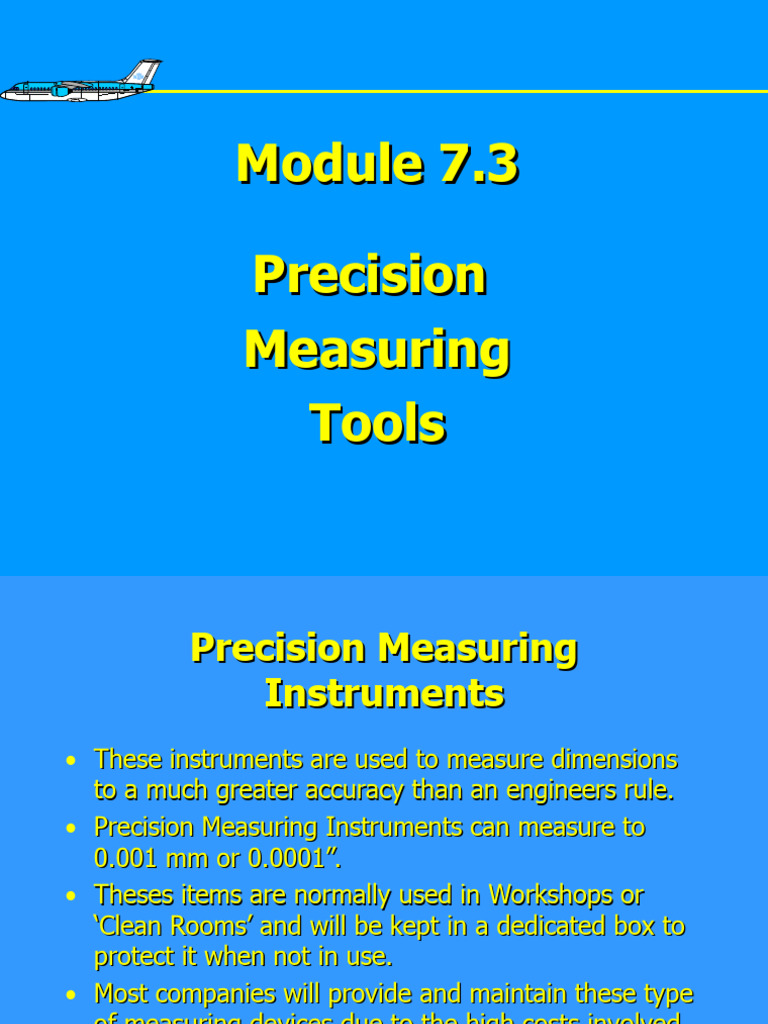 Precision Measuring Instruments Overview | PDF | Tools