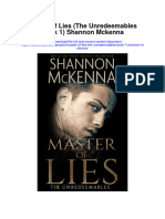 Master of Lies The Unredeemables Book 1 Shannon Mckenna Full Chapter