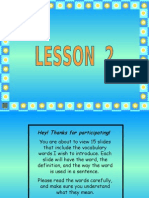Lesson 2 IM