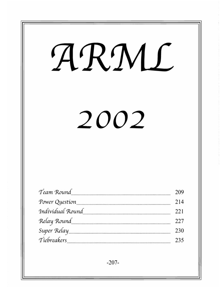 Week 21-ARML 2002 Practice at Fields | PDF