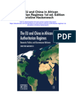 The Eu and China in African Authoritarian Regimes 1St Ed Edition Christine Hackenesch Full Chapter