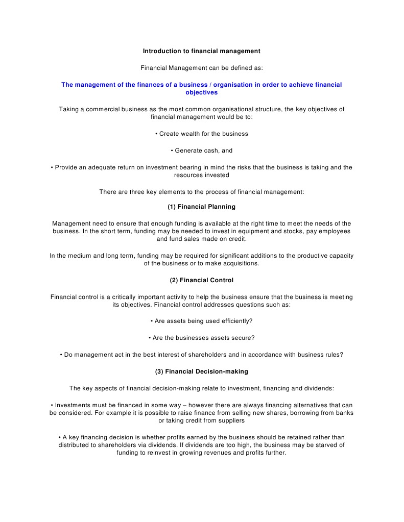 Essentials of Financial Management | PDF