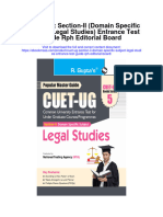 Cuet Ug Section Ii Domain Specific Subject Legal Studies Entrance Test Guide RPH Editorial Board Full Chapter
