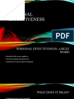 Personal Effectiveness ppt.