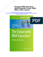 The Eukaryotic Rna Exosome Methods and Protocols 1St Ed 2020 Edition John Lacava Full Chapter