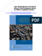 Download The European Ombudsman And Good Administration In The European Union 1St Edition Nikos Vogiatzis Auth full chapter