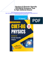 Cuet Ug Section Ii Domain Specific Subject Physics Entrance Test Guide RPH Editorial Board Full Chapter