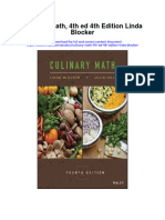 Culinary Math 4Th Ed 4Th Edition Linda Blocker Full Chapter