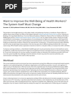 Want To Improve The Well-Being of Health Workers - The System Itself Must Change Blogs CDC