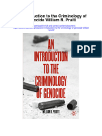 An Introduction To The Criminology of Genocide William R Pruitt Full Chapter