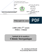 Polycopié Chimie Inorganique DR - Abdellatif AOURAGH - 2021