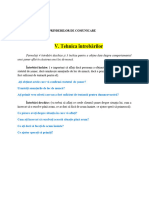 Aplicații Practice - FORMAREA DEPRINDERILOR DE COMUNICARE - V. Tehnica Întrebărilor