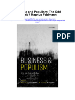 Business and Populism The Odd Couple Magnus Feldmann Full Chapter