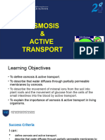 Osmosis Active Transport