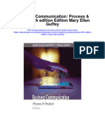Business Communication Process Product 9Th Edition Edition Mary Ellen Guffey Full Chapter