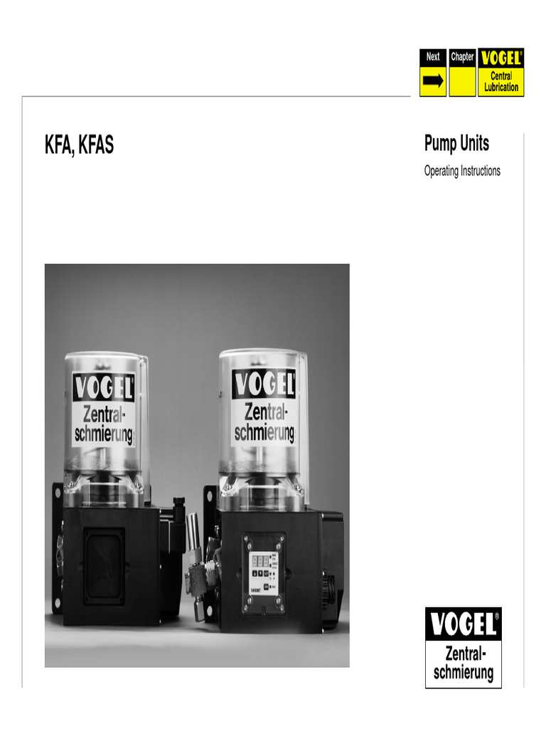 Kfa, Kfas: Pump Units | PDF | Pump | Valve