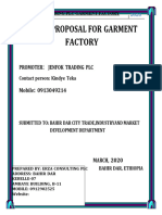 Kindye Garment Factory Proposal