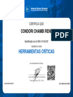 Curso HERRAMIENTAS CRÍTICAS - doc 47140187 - CONDORI CHAMBI RENE