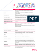 Glossary of cash flow terms