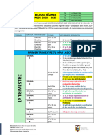 CALENDARIO ESCOLAR  2024 - 2025