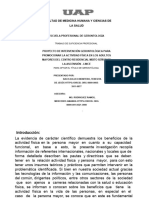 Gerontológica para Promocionar La Actividad Física en Los Adultos