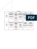 Horario 2022 1 GI UFG