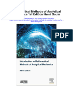 Mathematical Methods of Analytical Mechanics 1St Edition Henri Gouin Full Chapter