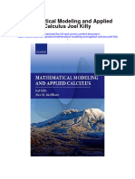 Mathematical Modeling and Applied Calculus Joel Kilty Full Chapter