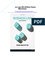 Business Law 8Th Edition Ewan Macintyre Full Chapter
