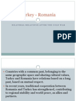Turkey-Romania Relations After the Cold War