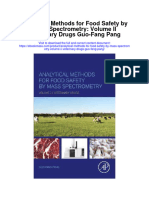 Download Analytical Methods For Food Safety By Mass Spectrometry Volume Ii Veterinary Drugs Guo Fang Pang full chapter