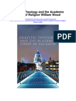 Analytic Theology and The Academic Study of Religion William Wood Full Chapter