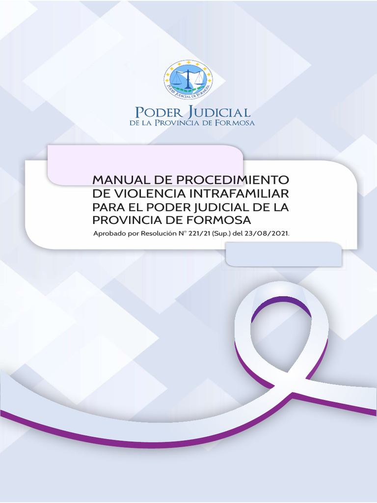 Manual de Procedimiento en Violencia Intrafamiliar | PDF | La violencia ...