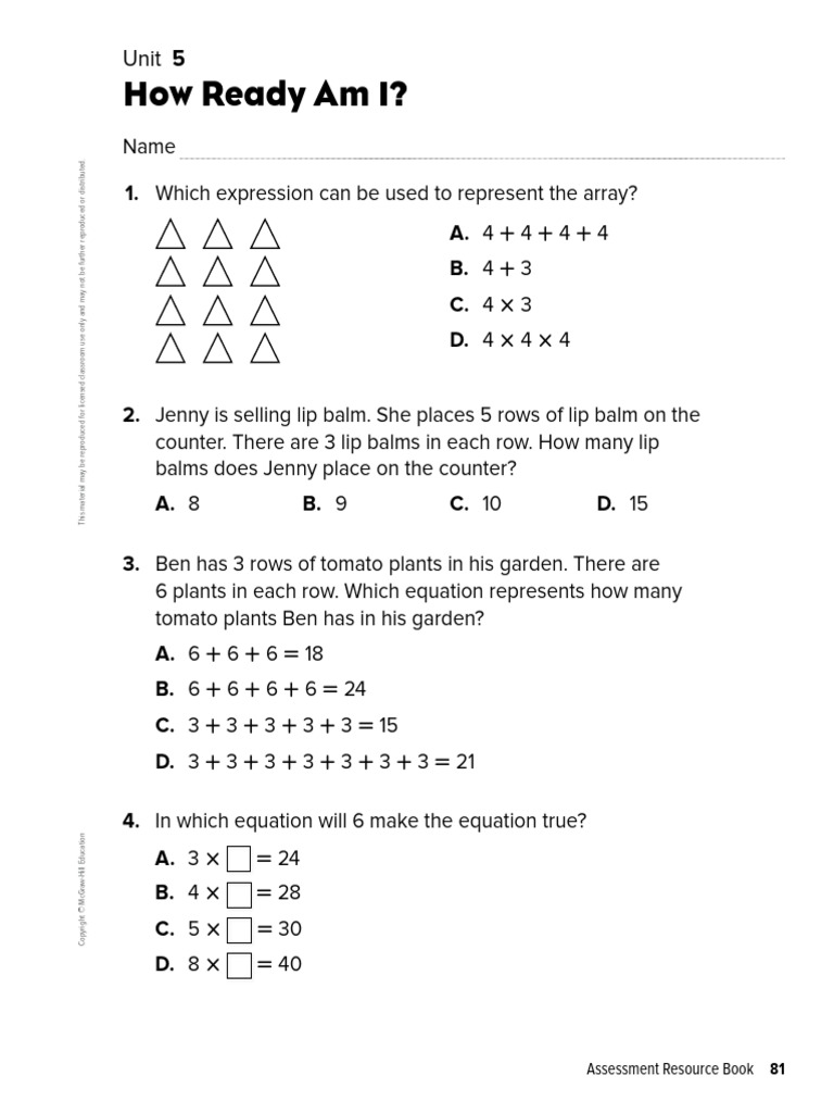 Reveal math unit 5 family letter 1 pdf plants