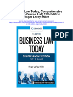 Download Business Law Today Comprehensive Mindtap Course List 13Th Edition Roger Leroy Miller full chapter
