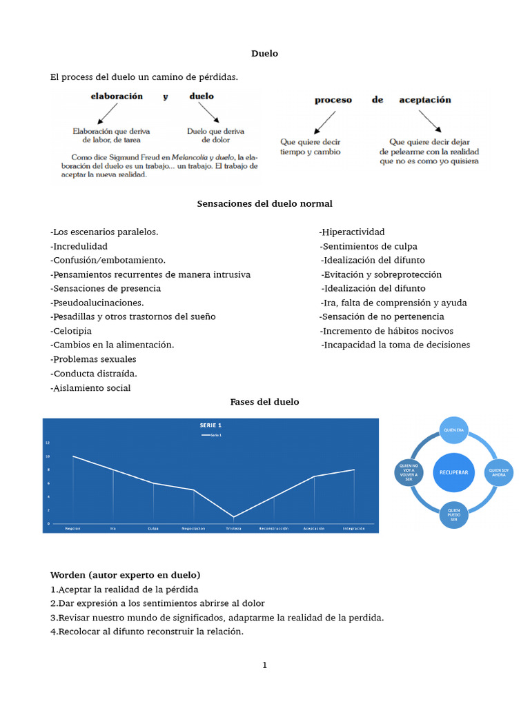 Proceso y Fases del Duelo Emocional | PDF | Dolor | Pensamiento