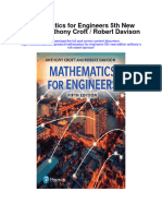 Mathematics For Engineers 5Th New Edition Anthony Croft Robert Davison Full Chapter