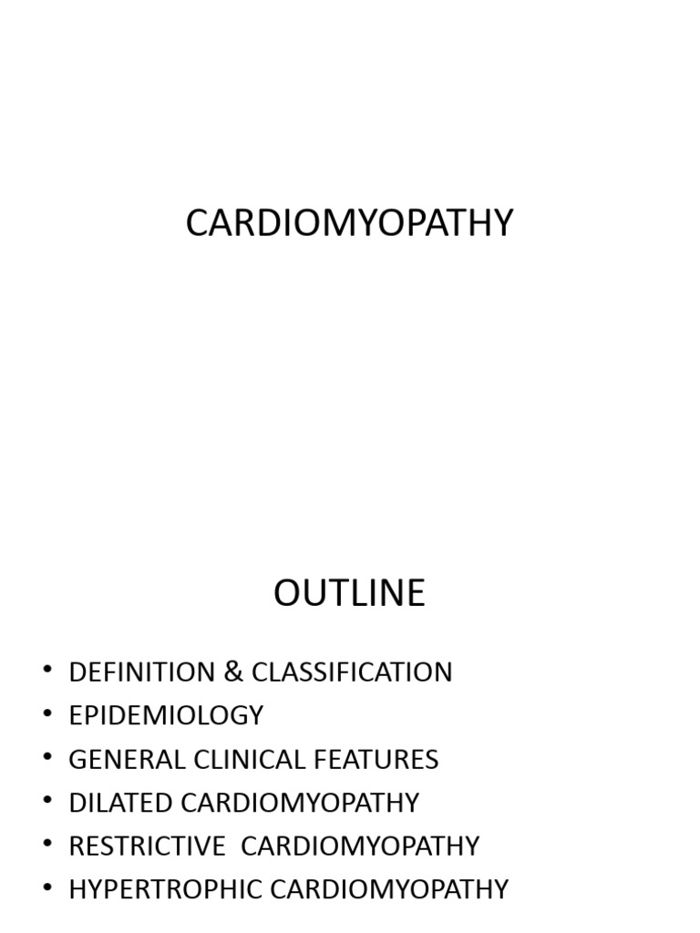 Cardiomyopathy Pdf Heart Heart Failure