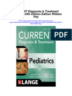 Current Diagnosis Treatment Pediatrics 24Th Edition Edition William Hay Full Chapter