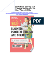 Download Business Problem Solving And Strategy Manga For Success 1St Edition Takayuki Kito full chapter
