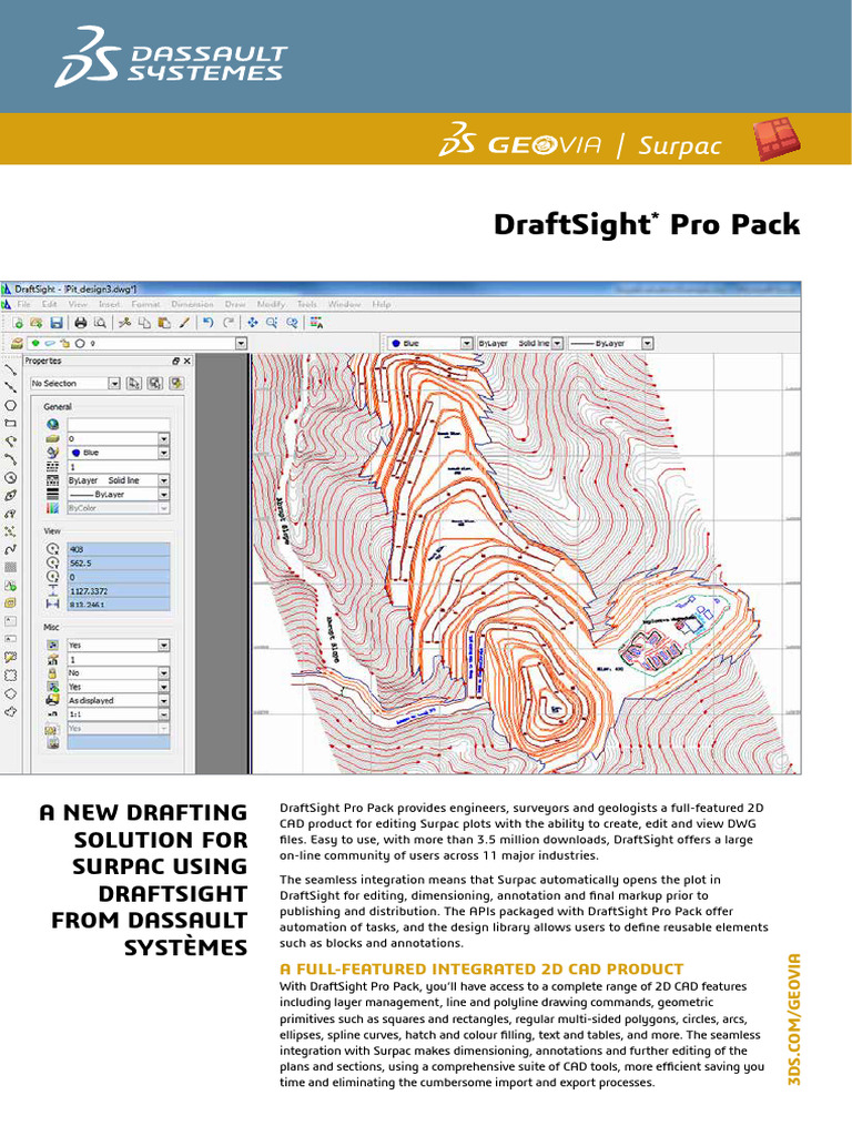 GEOVIA Surpac DraftSightDS050713A4 LR | PDF | Computer Aided Design ...