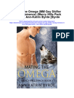 Mating The Omega MM Gay Shifter Mpreg Romance Mercy Hills Pack Book 1 Ann Katrin Byrde Byrde Full Chapter
