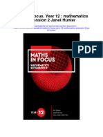 Maths in Focus Year 12 Mathematics Extension 2 Janet Hunter Full Chapter