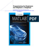 Matlab Programming For Engineers 6Th Edition Stephen J Chapman Full Chapter
