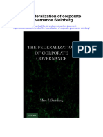 Download The Federalization Of Corporate Governance Steinberg full chapter