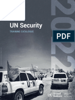 2022 UNSecurity Training Catalogue 29 JUN