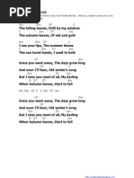 Download Lyric  Chord - Autumn Leaves - Nat King Cole Frank Sinatra by Katong Digdo Sofiantono SN72478060 doc pdf