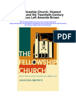 The Fellowship Church Howard Thurman and The Twentieth Century Religious Left Amanda Brown Full Chapter