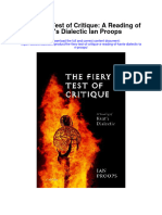 The Fiery Test of Critique A Reading of Kants Dialectic Ian Proops Full Chapter